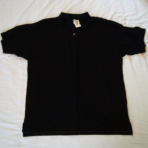 American Apparel Pique Polo Blk XL